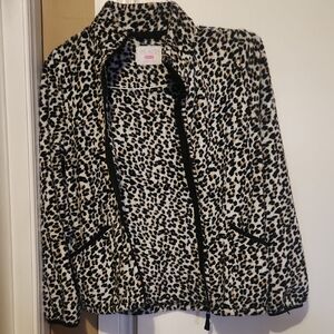 The Children's Place Black and Tan Leopard Jacket